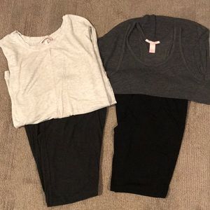 Victoria’s Secret PJ’s - 2 Tops, 2 Bottoms S/M